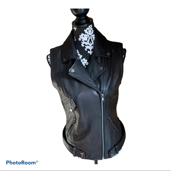 Cache super soft lambskin leather vest. Si… - Picture 2 of 10